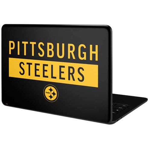 NFL Pittsburgh Steelers Black Performance Series Google Pixelbook Go Skin